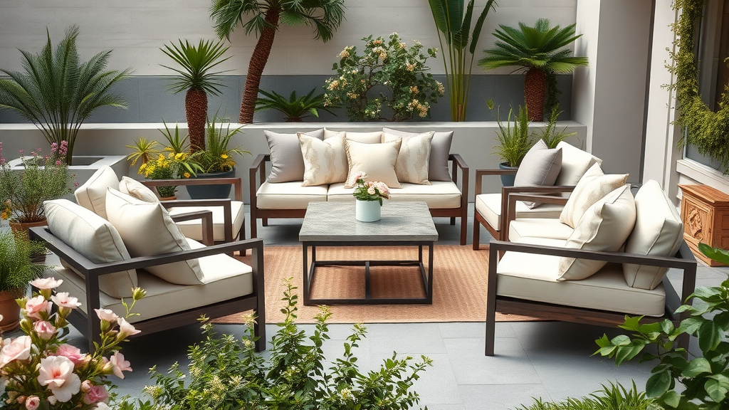 stylish patio furniture for outdoor living space