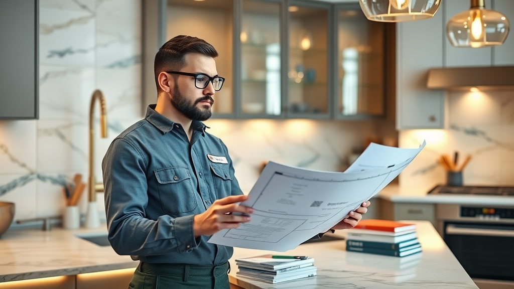 Professional Campbell, California kitchen remodeler planning high-end renovation