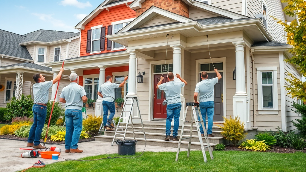 Team ensures fixed price painting with efficient exterior home painting process