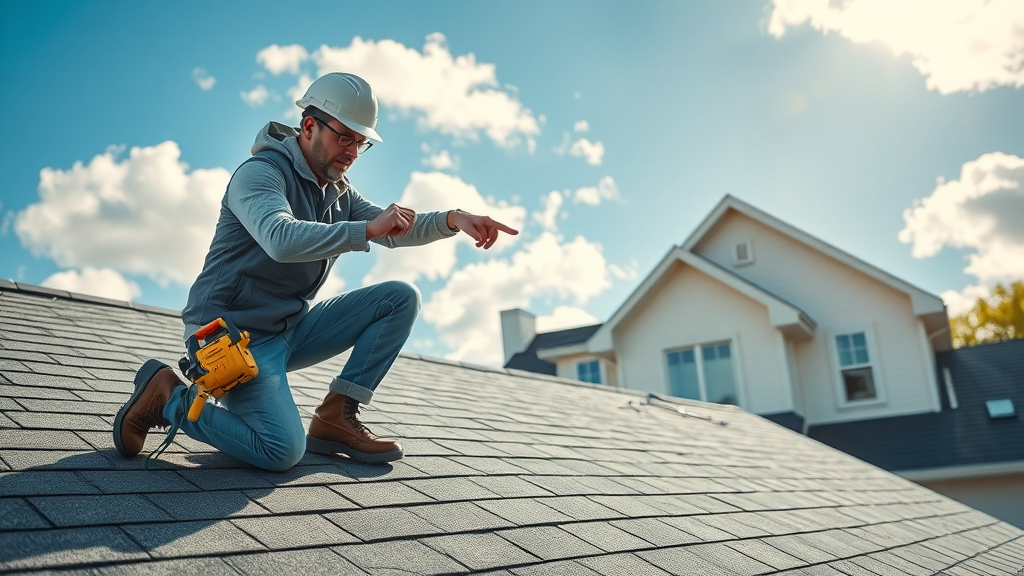 Roof inspection services catching early roof issues under bright sky