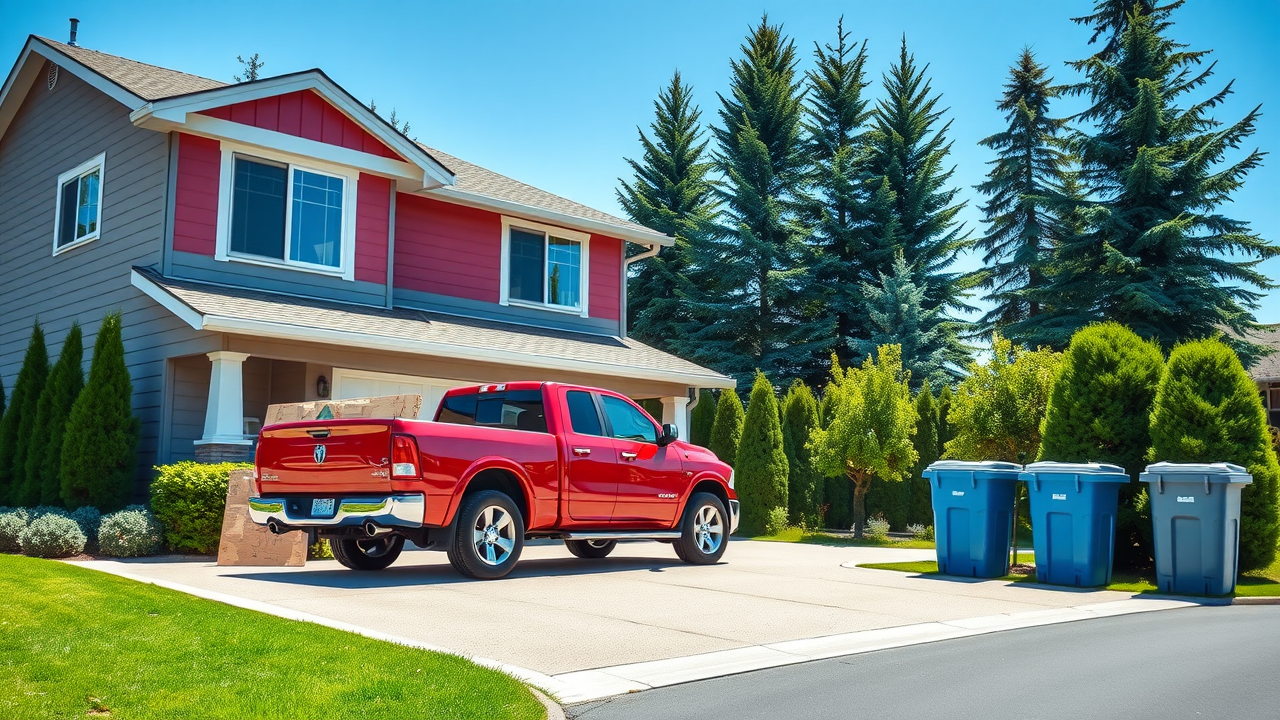 Reputable Forever Roofing roofer in Tukwila Washington by roofing truck