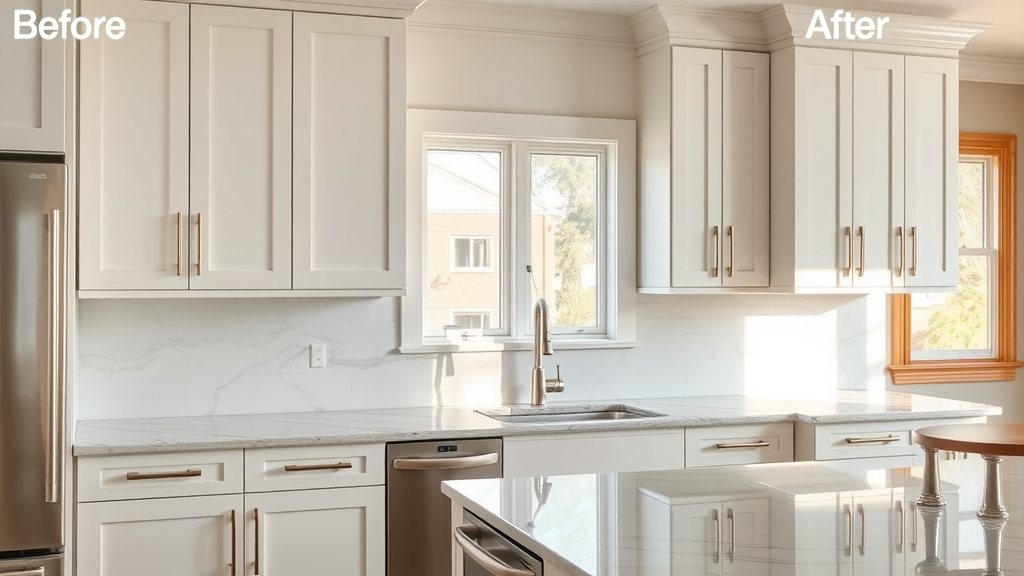 Oakland kitchen cabinets expertly refinished by residential painting specialists