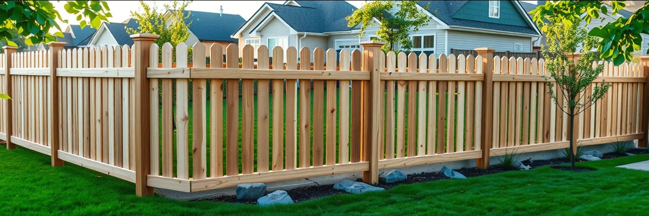 High-quality wooden fence replacement in Rocklin CA 95765 backyard.