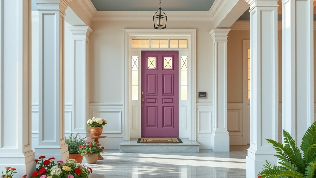 Impeccably painted entryway highlights interior exterior painting excellence