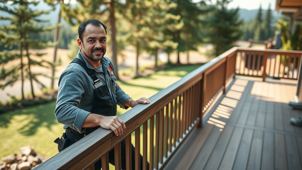 Dynamic Decks Inc. Spokane Washington craftsman building weather-resistant composite deck