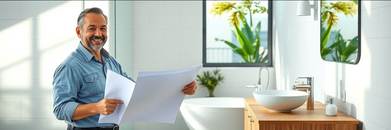 Bathroom remodeler in Citrus Heights, California discussing modern bathroom upgrade.
