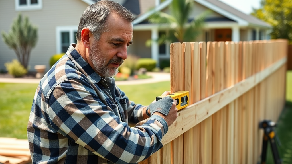 Professional fence installer ensuring quality fence installation services