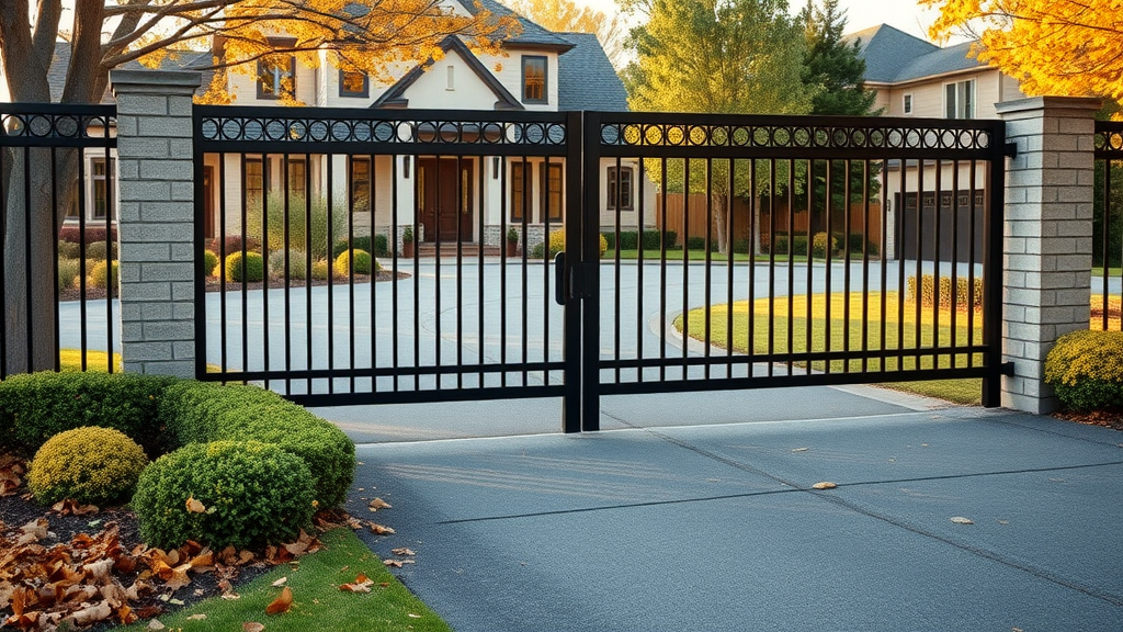 Black aluminum fence adds elegance and protection with lasting warranty