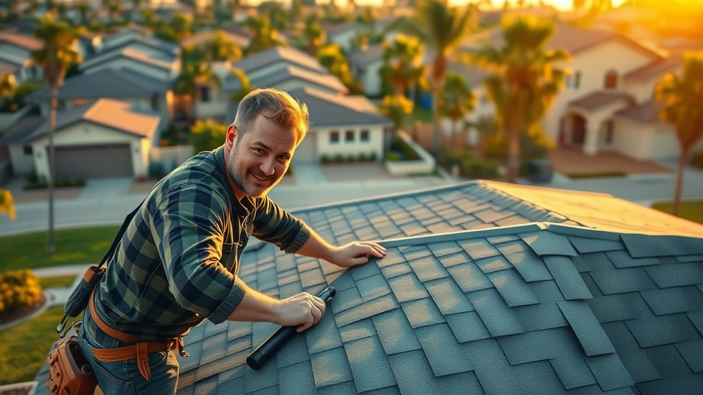 Roof replacement services team expertly replacing shingles on a modern home.