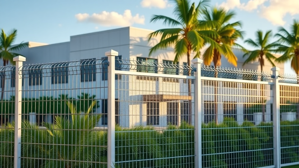 Secure commercial fencing solutions around business complex in Southwest Florida