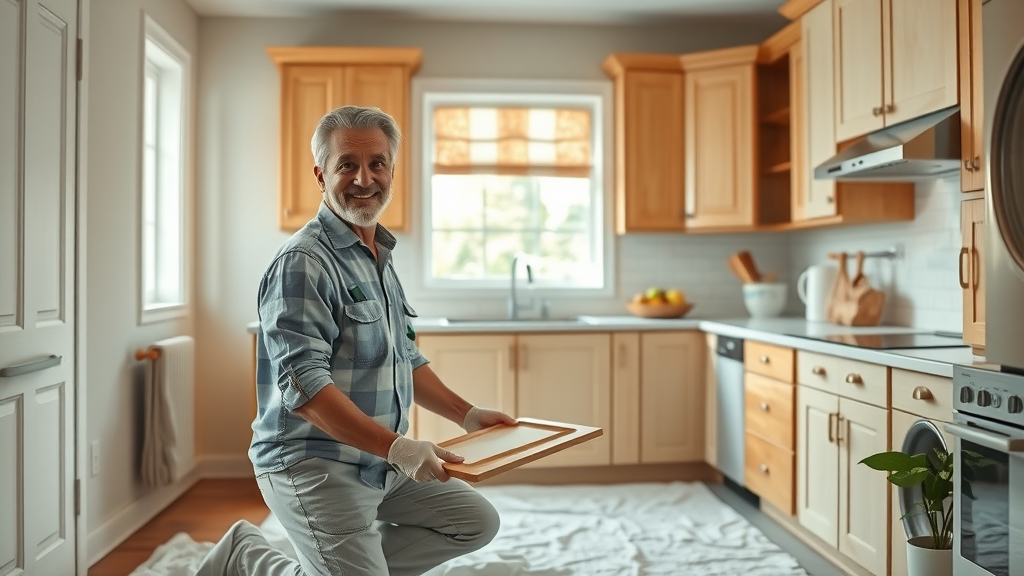 Professional painting kitchen cabinets for long-lasting results