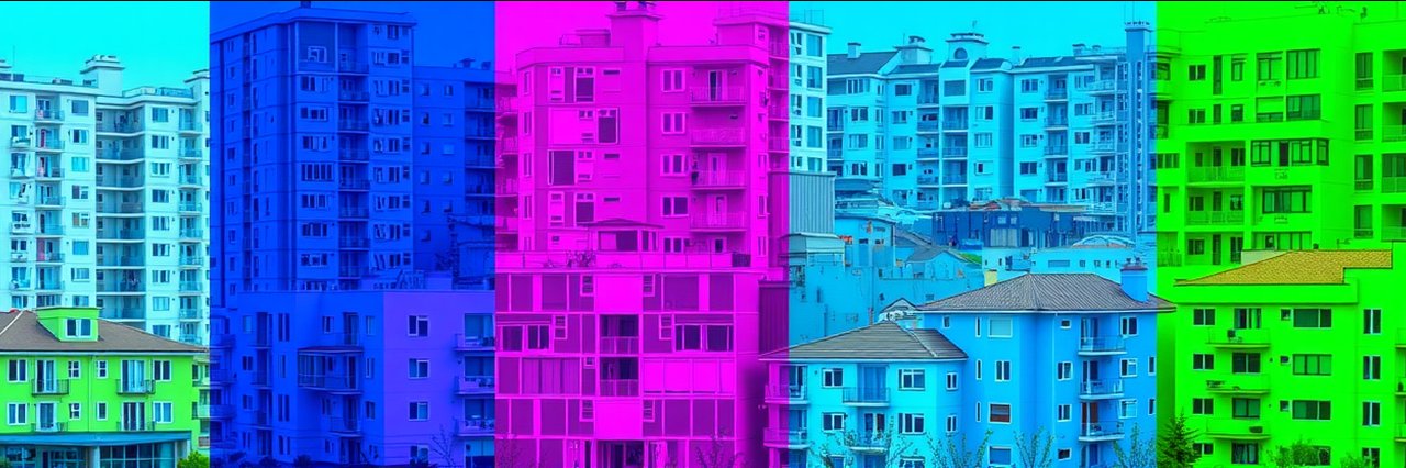 Fixed price painting for condos, residential, and commercial buildings in vibrant colors