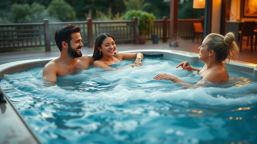 hot tub and swim spa luxurious outdoor living space outdoor living