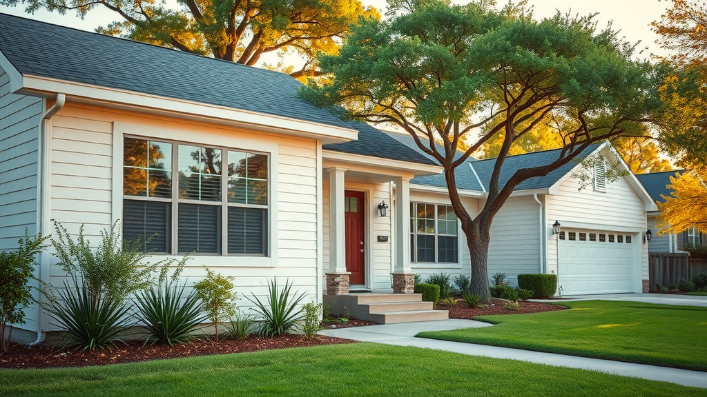 Freshly washed home exterior in Austin showcasing house washing services
