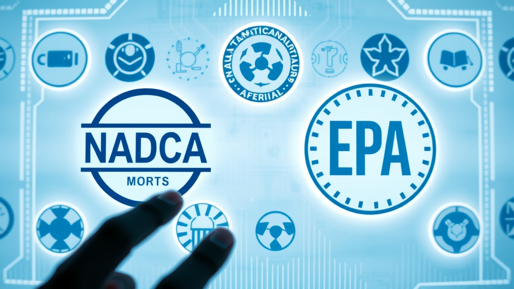 Logos for NADCA and EPA, official association resources for air duct cleaning