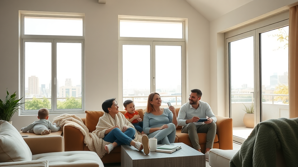 Family enjoying comfort after window and door replacement in Nashville