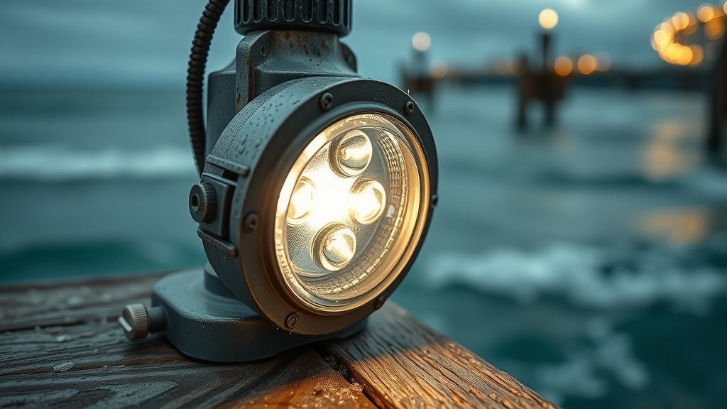 Durable weatherproof dock lighting essential for Jacksonville Beach FL waterfront safety.