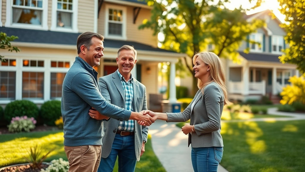 Smiling family owned window and door team greeting Conshohocken homeowners