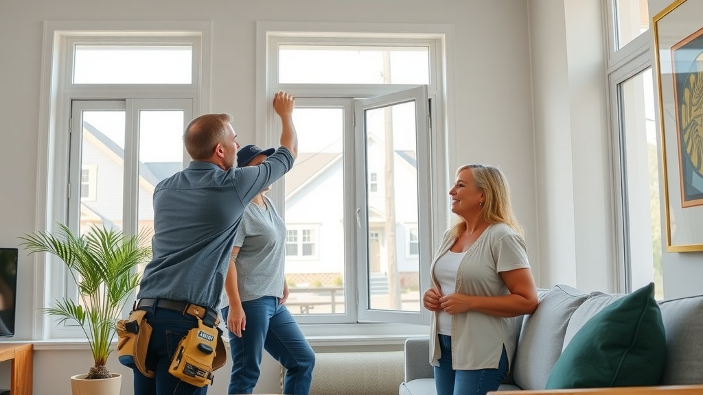 Expert family owned window installation near Conshohocken PA living room
