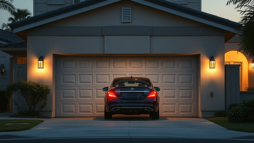 Secure garage door repair ensures safe Santa Clara CA home at night