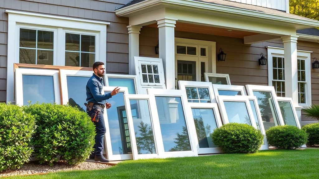 Window installation service in Indianapolis, IN displaying stylish window options for homes.