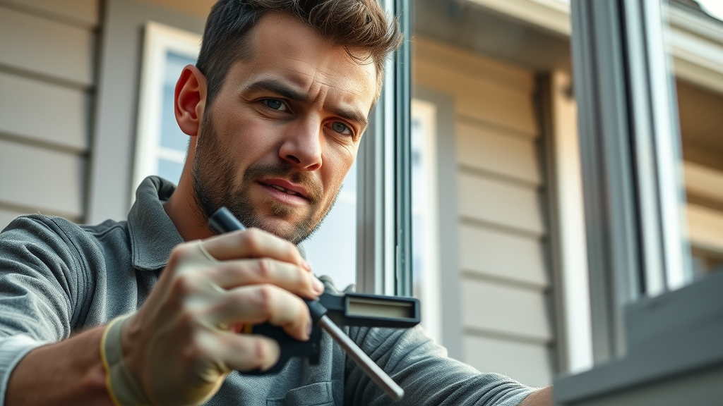 Expert craftsman from C&amp;M Home Revival installing energy-efficient window