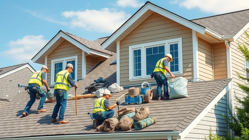 Beard Roofing & Exteriors crew installing energy-efficient, eco-friendly roof