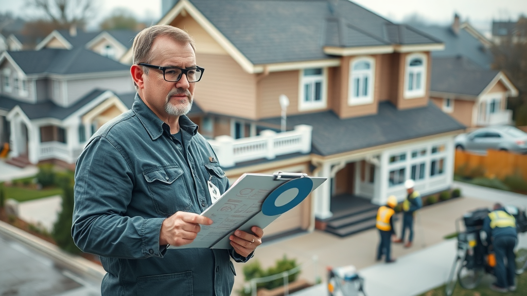 Beard Roofing & Exteriors manager supervising expert exterior renovation project