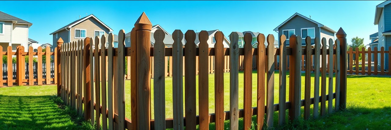 Best custom fence design near Batavia, IL, surrounding a suburban backyard.