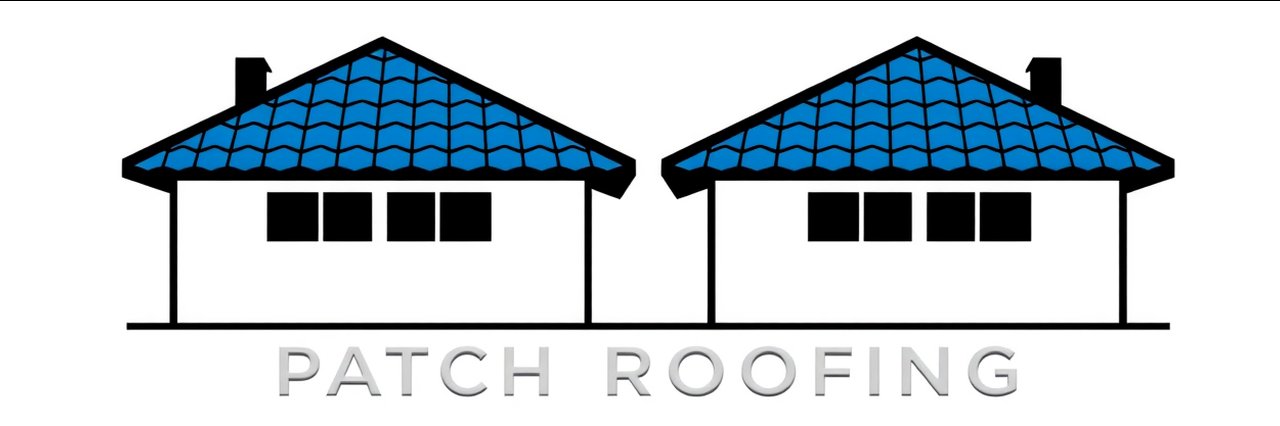 Minimalist Los Angeles clay tile roof services logo for Patch Roofing