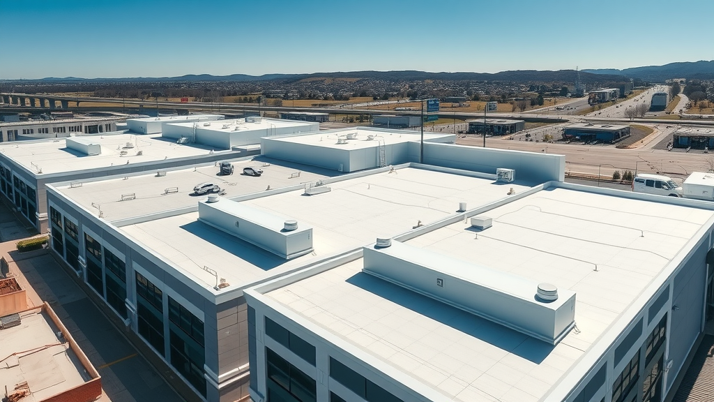 Energy-efficient white commercial roofing services in Little Rock AR
