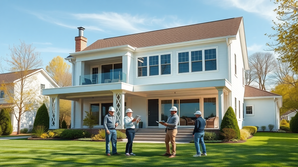 Home addition contractors in Falls Church VA planning a modern house extension
