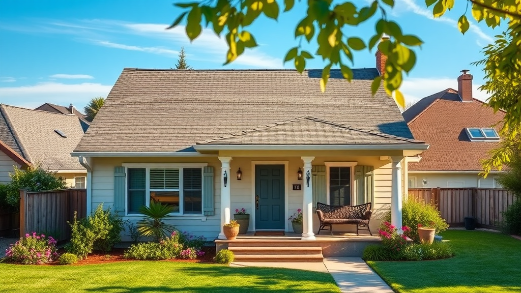 Freshly repaired roof on Los Gatos, CA home with happy homeowner
