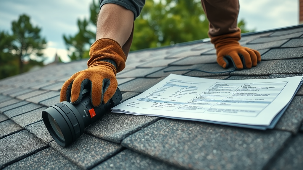 Tulsa, OK roofer installing new shingles with detailed inspection checklist