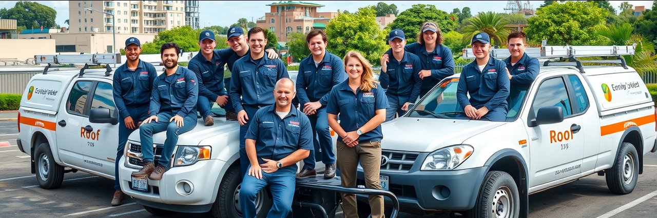 Team of roofers ready for skylight installation and repair in Kansas City