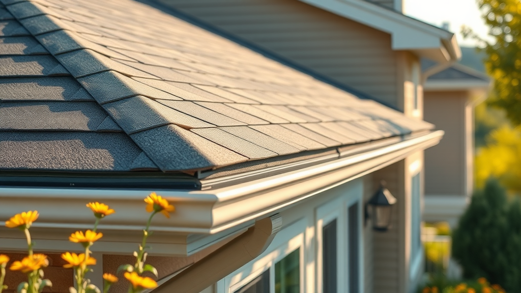 Close-up of Indianapolis roofing services upgrade on durable residential roof