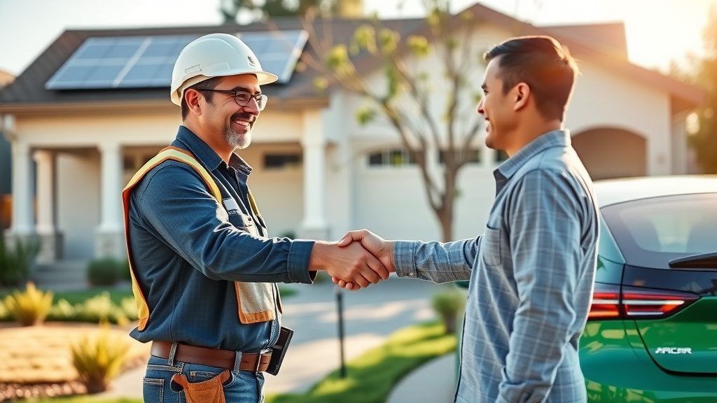 Solar installation expert and happy Sacramento homeowner confirm solar project