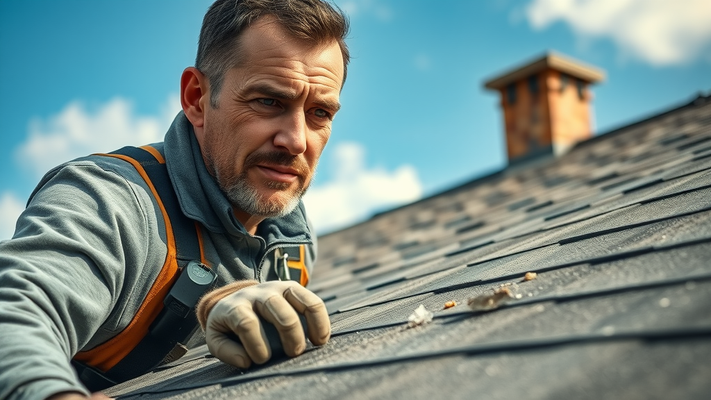 Roof repair team from storm restoration company in Lubbock, TX on damaged roof