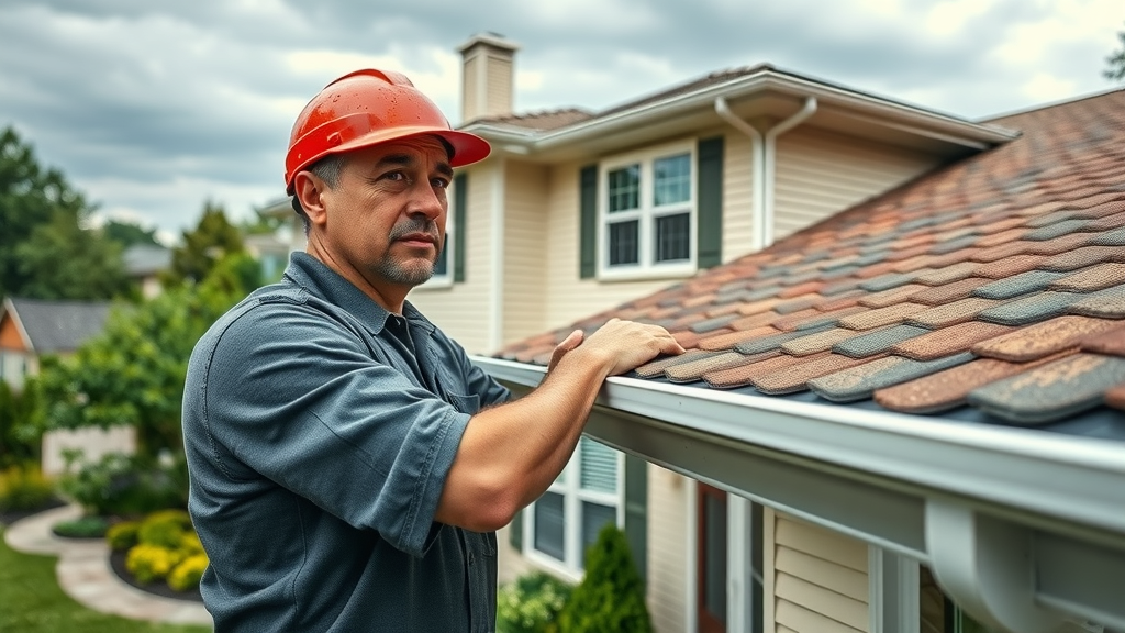 Expert gutter installation in Columbus, OH on a classic red-bricked home