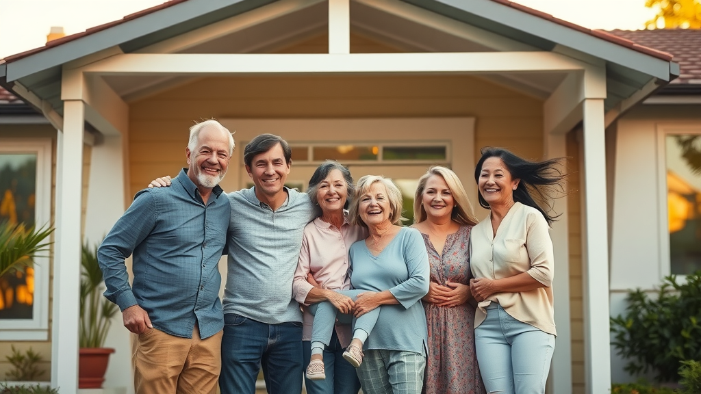 Happy family benefits from roof maintenance in Stockton, CA