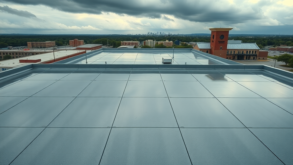 Preventive roof maintenance Winston-Salem NC clean commercial roof after rainstorm