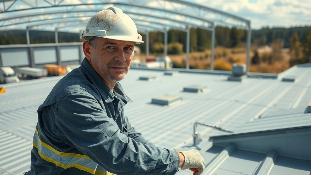 Appleton WI roofing contractor installing industrial metal roofing system